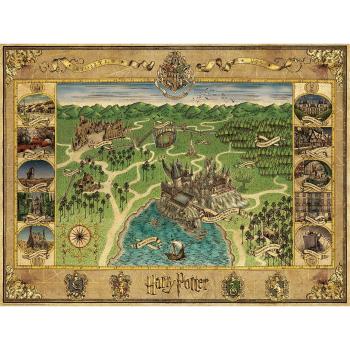 Ravensburger Puzzle Mapa Bradavic 1500 dílků