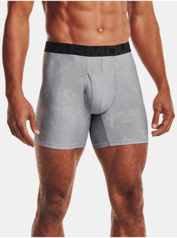 Šedé boxerky Under Armour UA Tech 6in Novelty 2 Pack