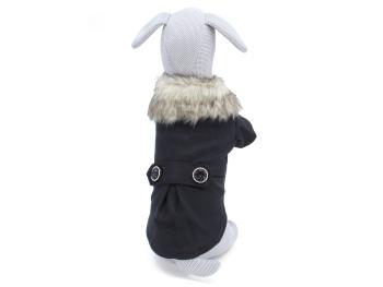 Vsepropejska Gaston zimní bunda pro psa Barva: Černá, Délka zad (cm): 24, Obvod hrudníku: 31 - 34 cm