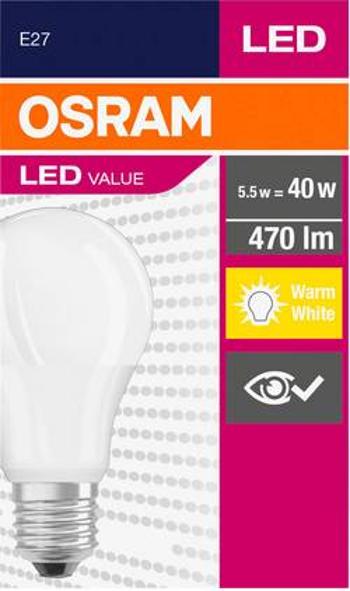 LED žárovka OSRAM 4052899326934 230, E27, 5.5 W = 40 W, A+ (A++ - E), 1 ks