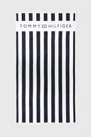 Bavlněný ručník Tommy Hilfiger tmavomodrá barva