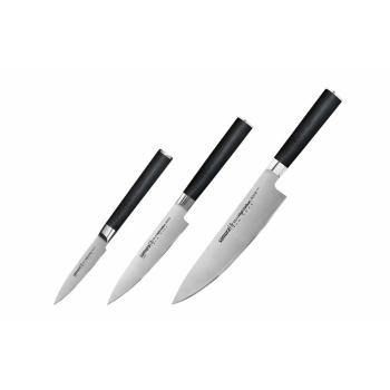 Základní sada nožů pro šéfkuchaře 2 MO-V Samura 3 ks
