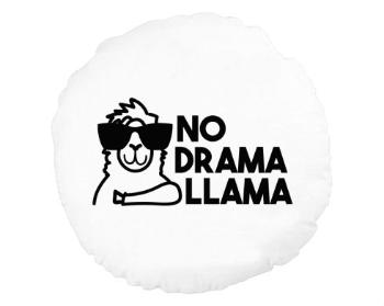Kulatý polštář No drama llama