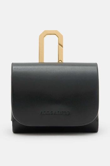 Kožený obal na airpods AllSaints AIRPOD CASE černá barva, W079XA