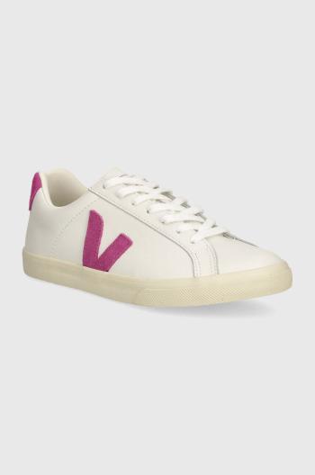 Kožené sneakers boty Veja Esplar Logo bílá barva, EO0203712A