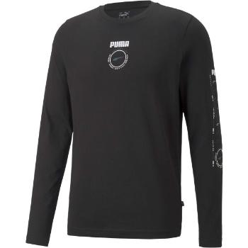 Puma RAD/CAL LONG SLEEVE GRAPHIC TEE Pánské triko, černá, velikost XL