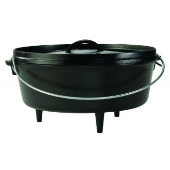 Dvojitý litinový hrnec Lodge Camp Dutch oven s poklicí  5,7 l