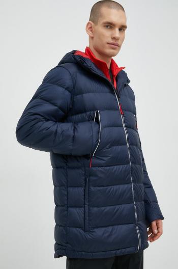 Péřová bunda Helly Hansen pánská, tmavomodrá barva, zimní