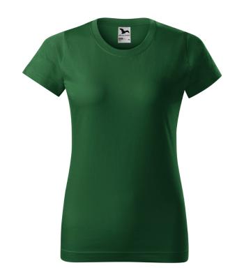 MALFINI Dámské tričko Basic - Lahvově zelená | XS