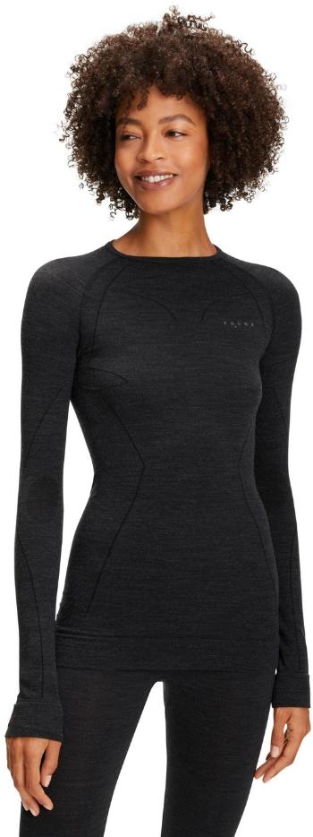 Falke Women long sleeve Shirt Wool-Tech - black XL