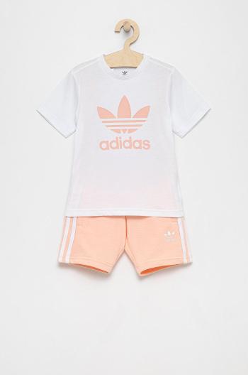 Dětská souprava adidas Originals H25280 růžová barva
