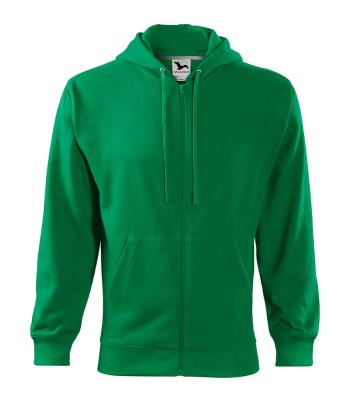 MALFINI Pánská mikina Trendy Zipper - Středně zelená | XXL