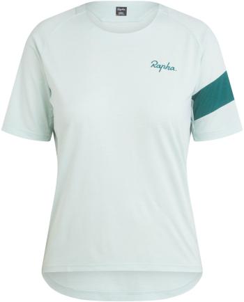 Rapha Women's Trail Technical T-Shirt - egg shell/blue green S