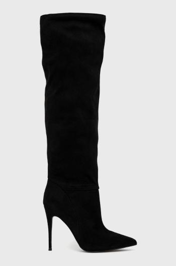 Kozačky Steve Madden Darian dámské, černá barva, na podpatku