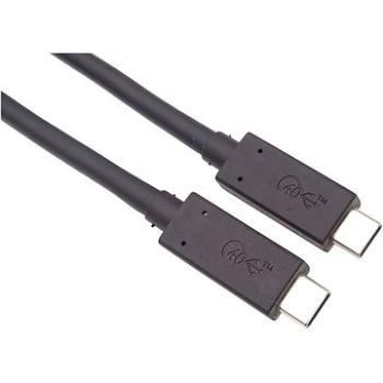PremiumCord USB4™ 40Gbps 8K@60Hz kabel Thunderbolt 3 certifikovaný USB-IF 0,8m (ku4cx08bk)