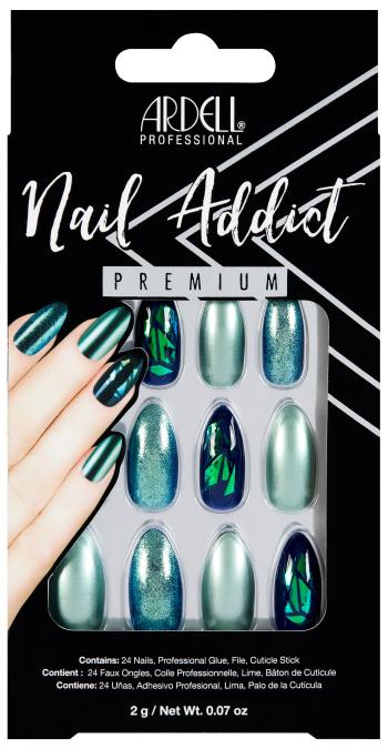 ARDELL Nehty Nail Addict - Green Glitter Chrome