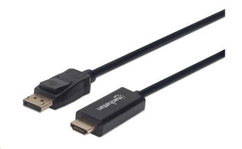 MANHATTAN Kabel DisplayPort na HDMI 1080p, 1.8m, černý