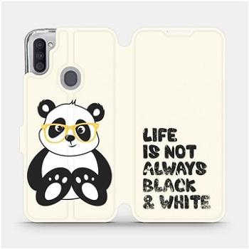 Flipové pouzdro na mobil Samsung Galaxy M11 - M041S Panda - life is not always black and white (5903516386468)