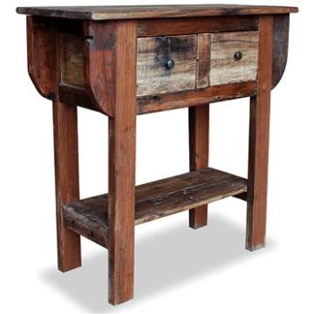 Odkládací stolek z masivního recyklovaného dřeva 80x35x80 cm (244509)