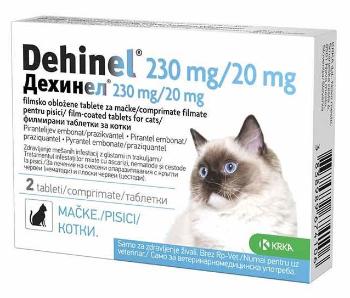 Dehinel 230 mg/20 mg pro kočky tablety 2 ks