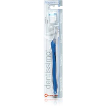 Dentissimo Toothbrushes Medium zubní kartáček střední tvrdost odstín Dark blue 1 ks