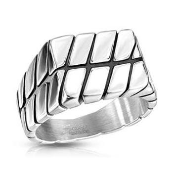 Šperky4U Pánský ocelový prsten - velikost 62 - OPR0124-62