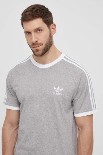 Bavlněné tričko adidas Originals šedá barva, IA4848