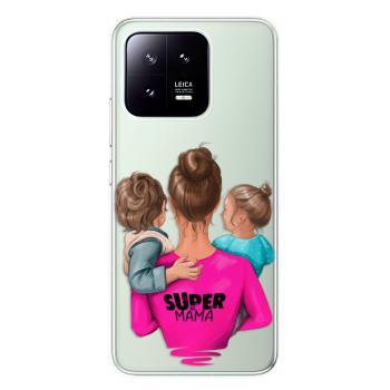 Odolné silikonové pouzdro iSaprio - Super Mama - Boy and Girl - Xiaomi 13