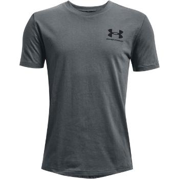 Under Armour SPORTSTYLE LEFT CHEST Chlapecké tričko s krátkým rukávem, tmavě šedá, velikost