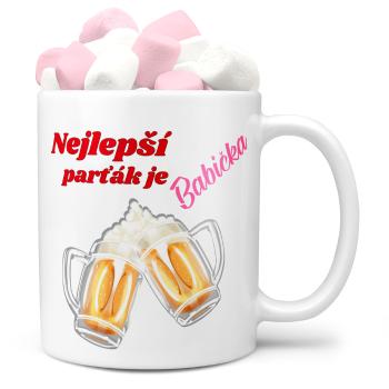 Hrnek Nejlepší parťák je babička (Náplň hrníčku: Marshmallow)