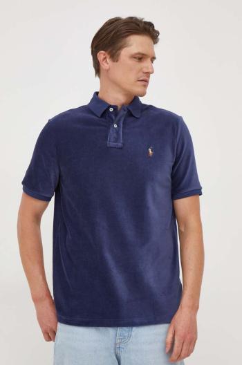 Polo tričko Ralph Lauren tmavomodrá barva, 710909633