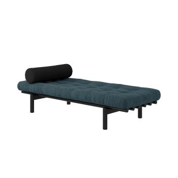 Lenoška Next Daybed – Black lacquered/Pale Blue