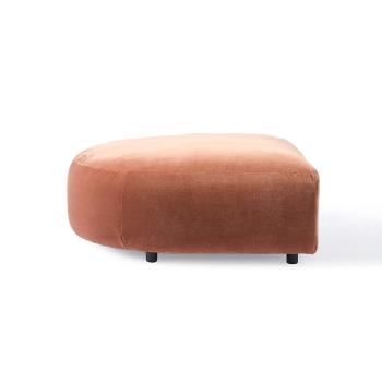 Sametový modulový pouf – pravý roh