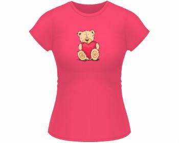 Dámské tričko Classic Medvídek srdce