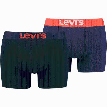 Levi's MEN SOLID BASIC BOXER 2P Pánské boxerky, tmavě modrá, velikost L