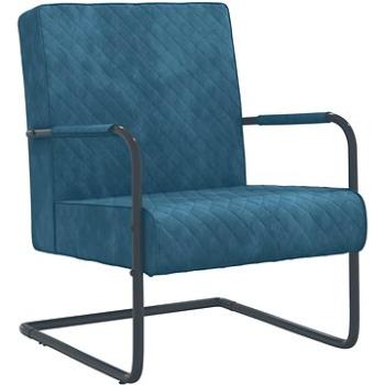 Konzolová židle modrá samet, 325723 (325723)