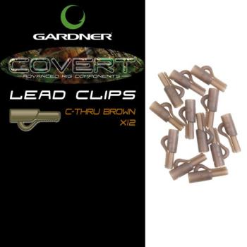 Gardner Klip na boční olovo Covert Lead Clips C-Thru Green 10ks