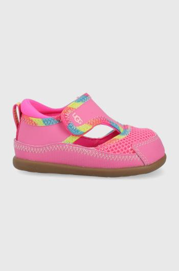 Dětské sandály UGG Delta Closed Toe růžová barva