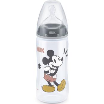 NUK First Choice Mickey Mouse kojenecká láhev Grey 300 ml