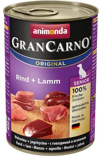 ANIMONDA dog konzerva Gran Carno Senior hovězí/jehněčí - 400g