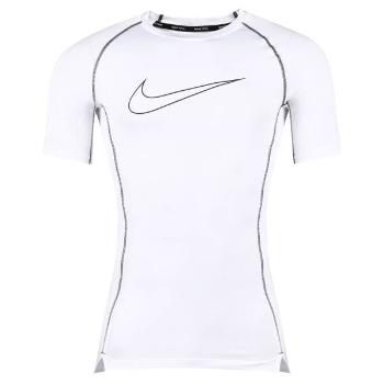 Nike M NP DF TIGHT TOP SS Pánské funkční tričko, bílá, velikost L