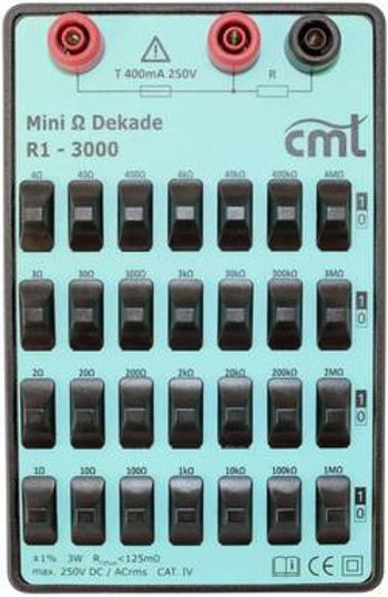 Cosinus R1-3000 Mess-Dekade, 1 Ω - 11.11111 M Ω 250 V;Kalibrováno dle (ISO)