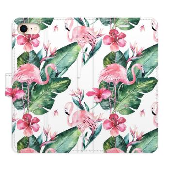 Flipové pouzdro iSaprio - Flamingos Pattern - iPhone 7/8/SE 2020