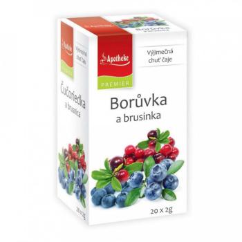 Apotheke Borůvka a brusinka čaj nálevové sáčky 20x 2 g