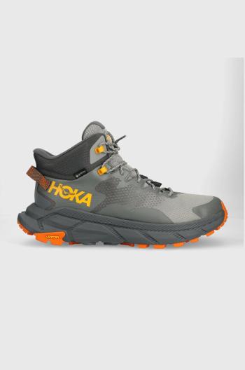 Boty Hoka Trail Code GTX pánské, šedá barva, 1123165