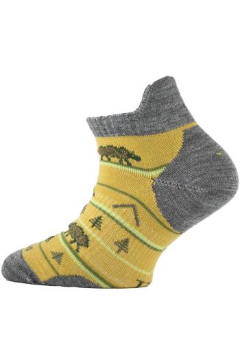 Lasting dětské merino ponožky TJM hořčicové Velikost: (34-37) S ponožky