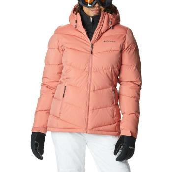 Columbia ABBOTT PEAK INSULATED JACKET Dámská zateplená lyžařská bunda, lososová, velikost XL
