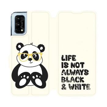 Flipové pouzdro na mobil Realme 7 Pro - M041S Panda - life is not always black and white (5903516585489)