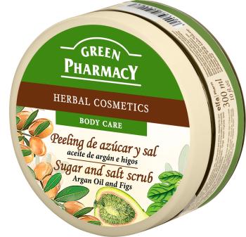 Green Pharmacy Arganový olej a Fíky cukrový peeling se solí 300 ml