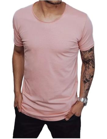 Růžové basic tričko vel. L